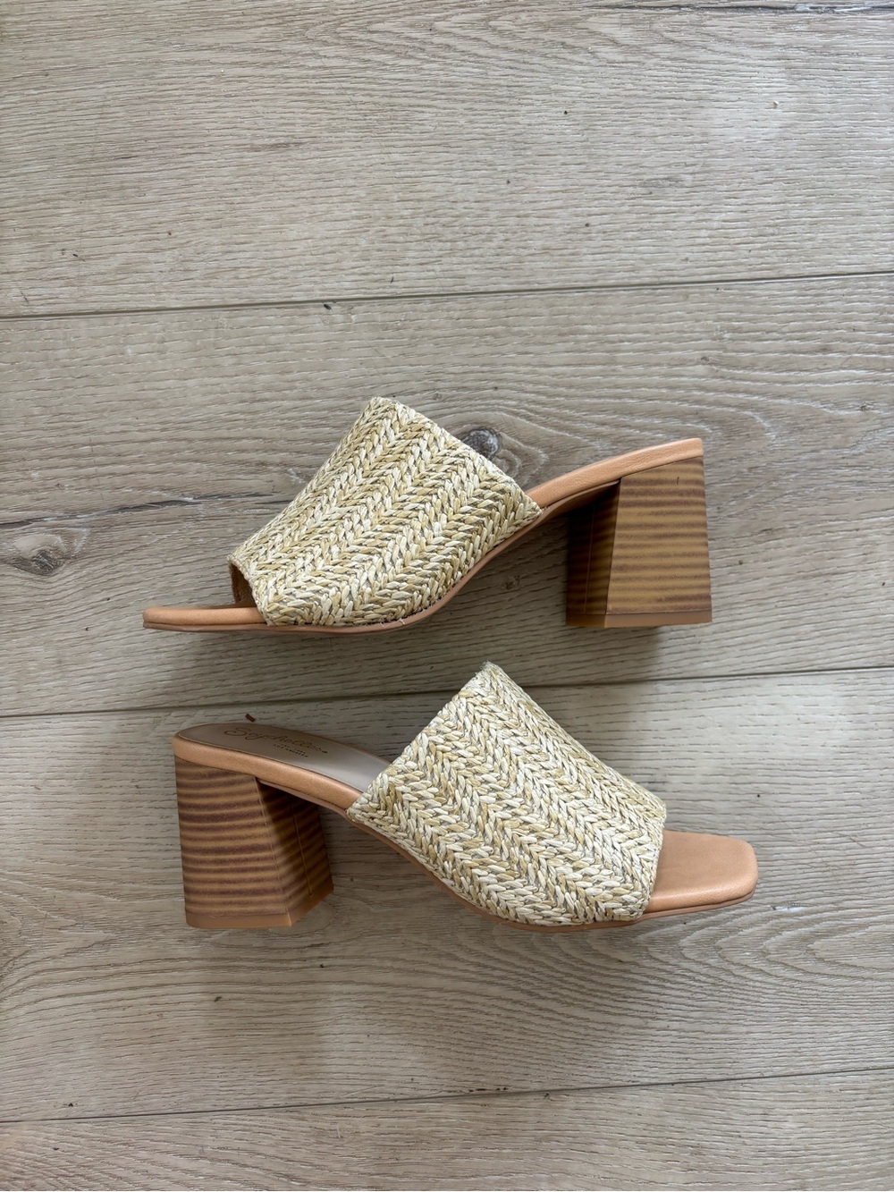 SEYCHELLES Raffia Heeled Mules - Adapt from Anthropologie Size 7.5 - Picture 6 of 6